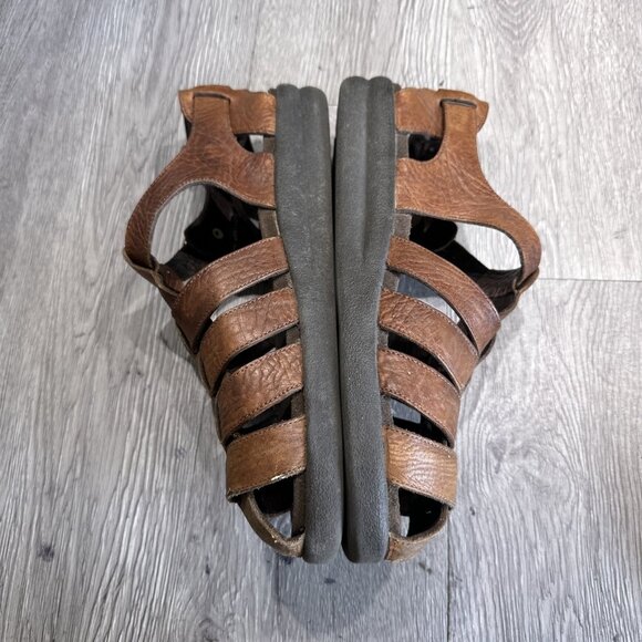 Mephisto Sam Fisherman Sandals Mens Sz 44 US 11 Brown Leather Closed Toe Shoes main image 4